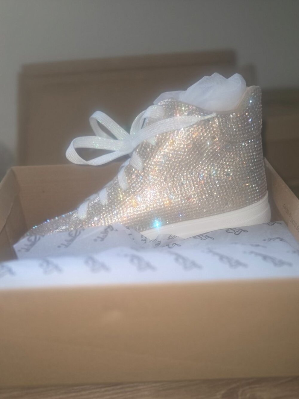 Bedazzled sneaker shoes